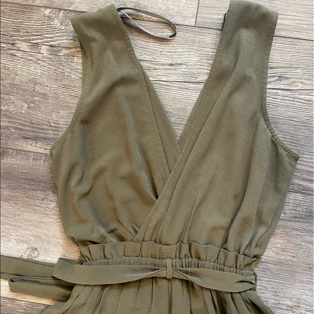 Olive green jump suit